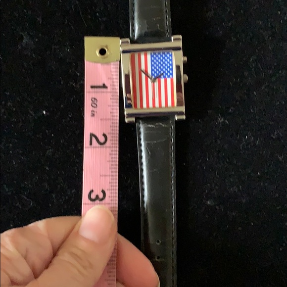 Watch AMERICAN FREEDOM flag BLACK STRAP guc 8” - Picture 4 of 8